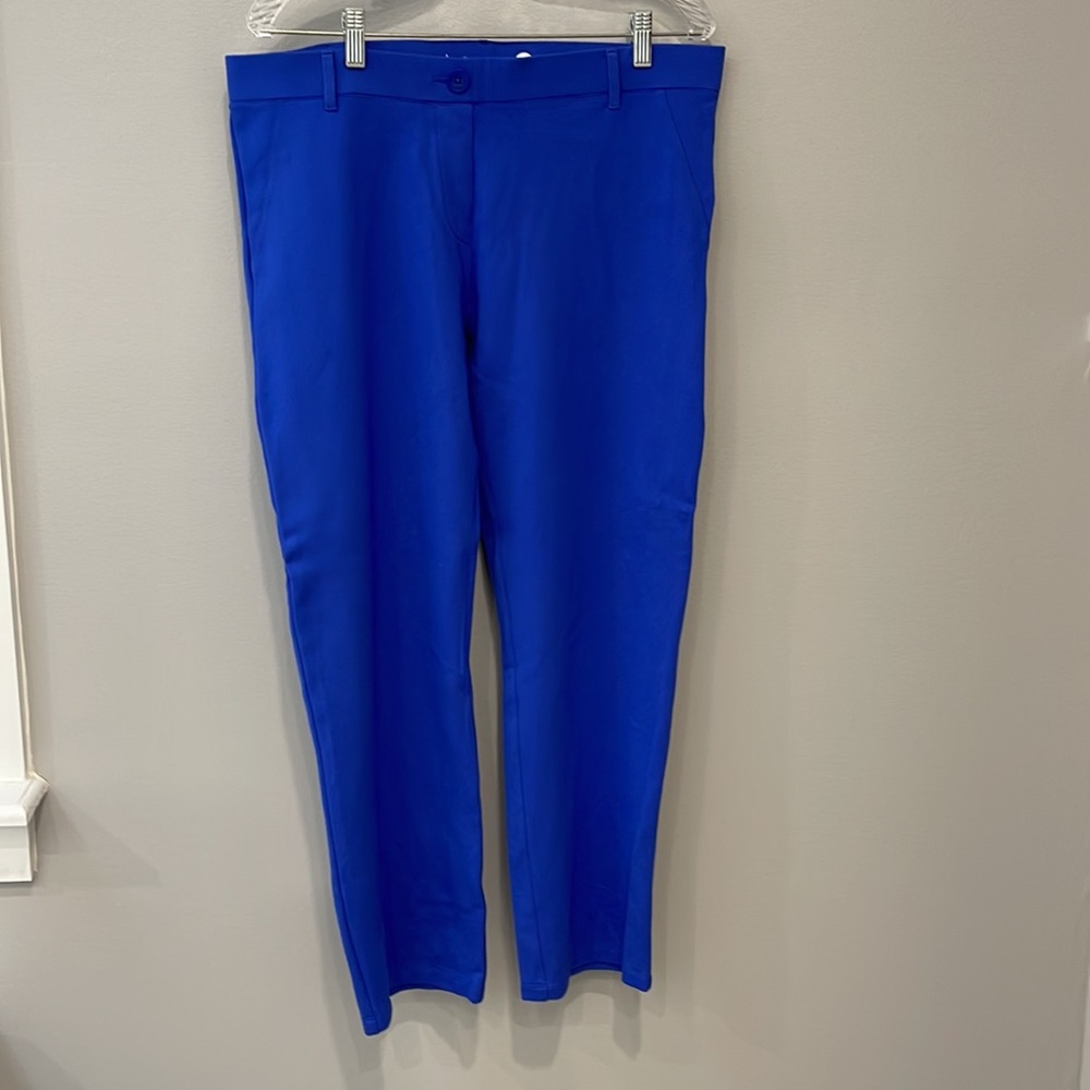 Betabrand Classic Straight Leg Dress Pant Yoga Pant.  Aegean.  XL Short Petite